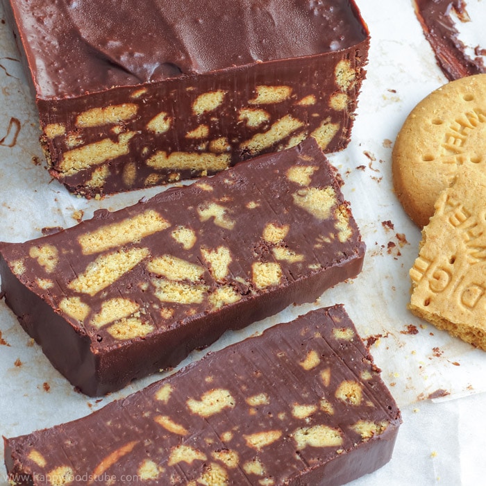 No Bake Chocolate Biscuit Cake Image No Bake Chocolate Biscuit Cake Image